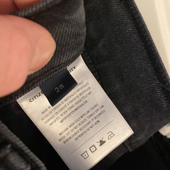 Citizens of Humanity Black Straight Jeans - Picture 3 of 4